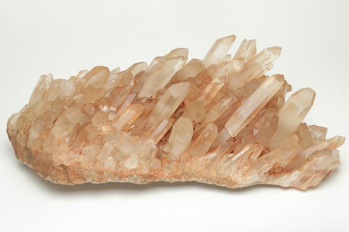 Tangerine Quartz Crystal Cluster - Madagascar #205637